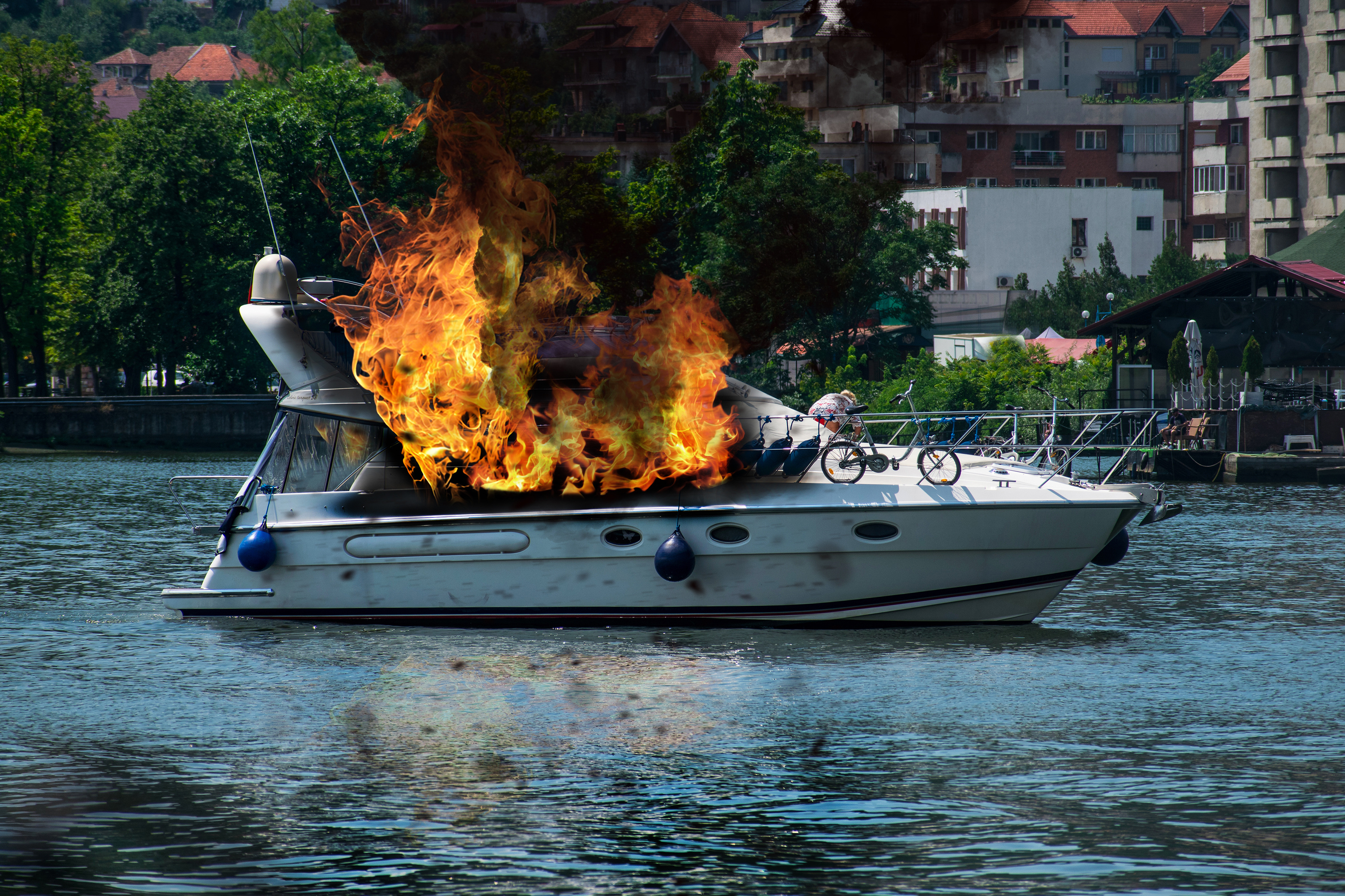 Boat on Fire